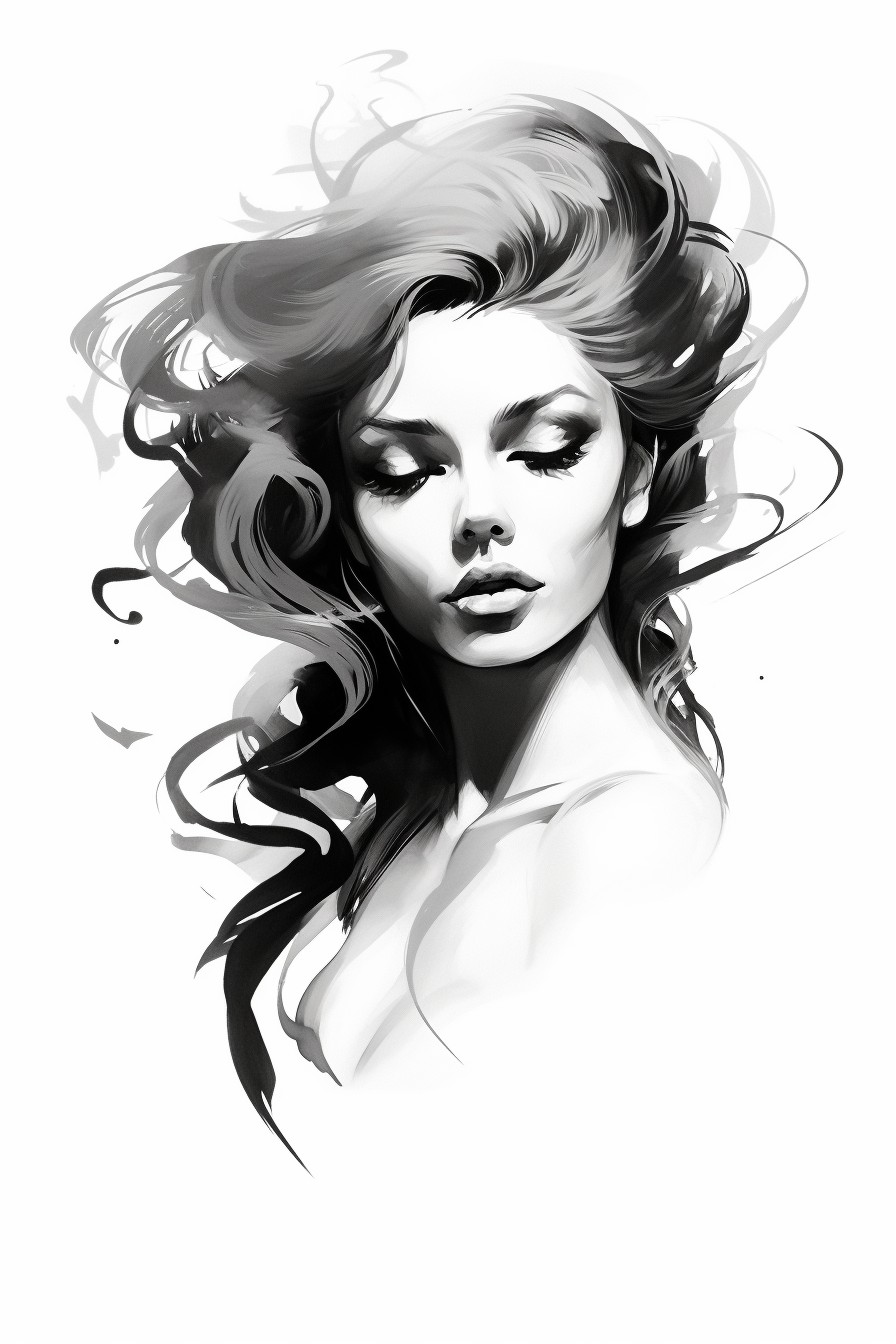 Lilith - tatoo inspirace via AI Midjourney 15